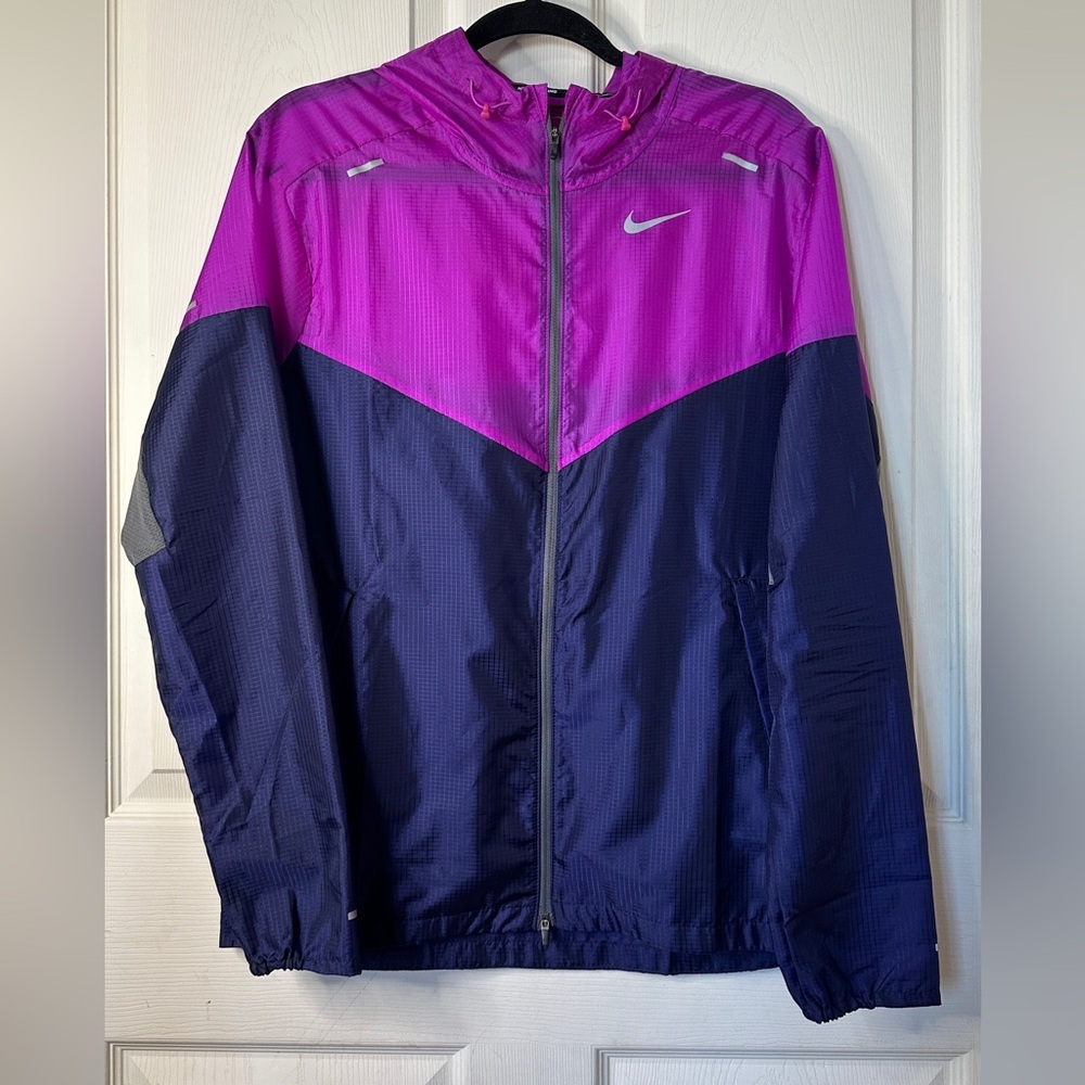 Nike Purple and Navy Windbreaker Jacket
